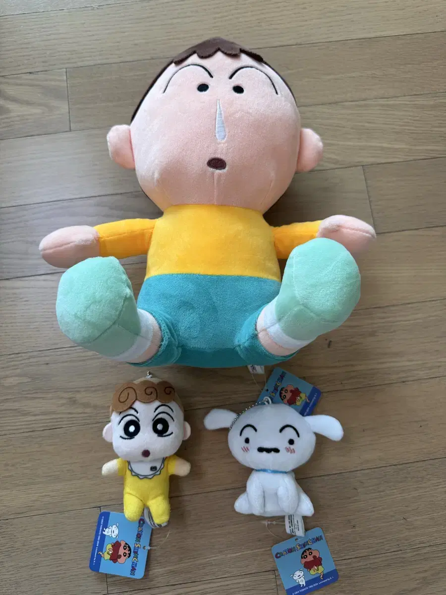 짱구 인형 세트 , 짱아 키링, 흰둥이 키링, 맹구 인형 세트